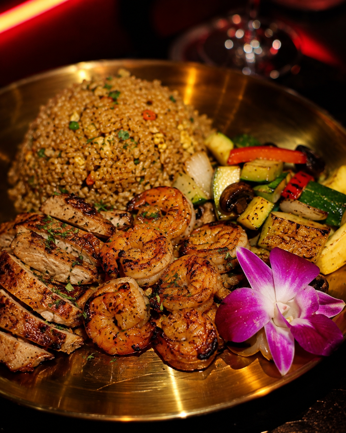 Hibachi chicken & shrimp plate — Hibachi Wednesdays